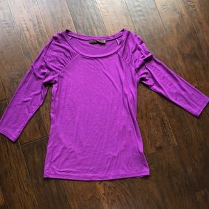 The Limited, S, purple 3/4 sleeve shirt